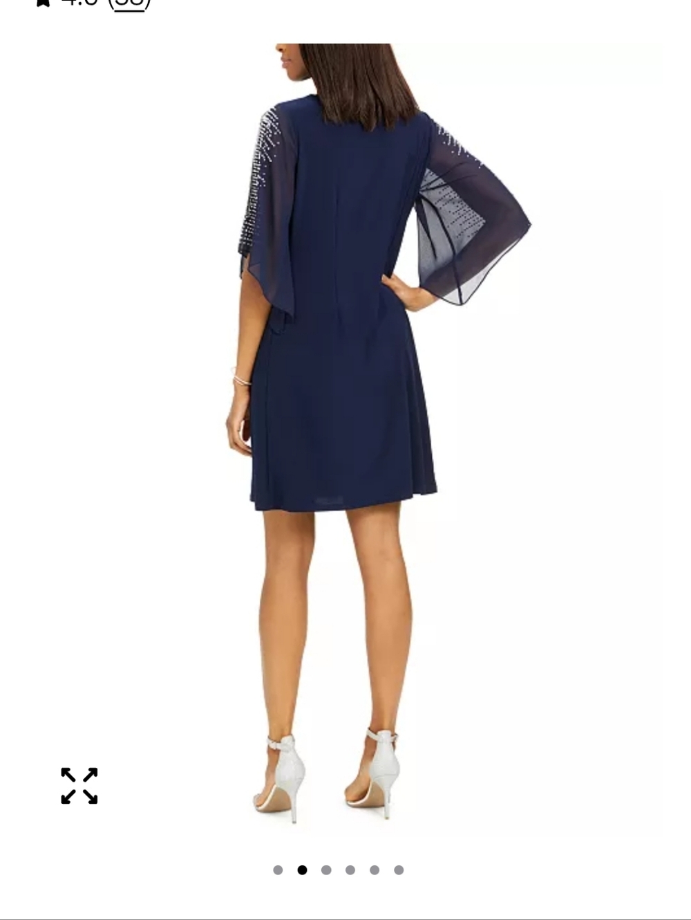 MSK Embellished Split-sleeve Sheath Dress - Picture 2 of 10